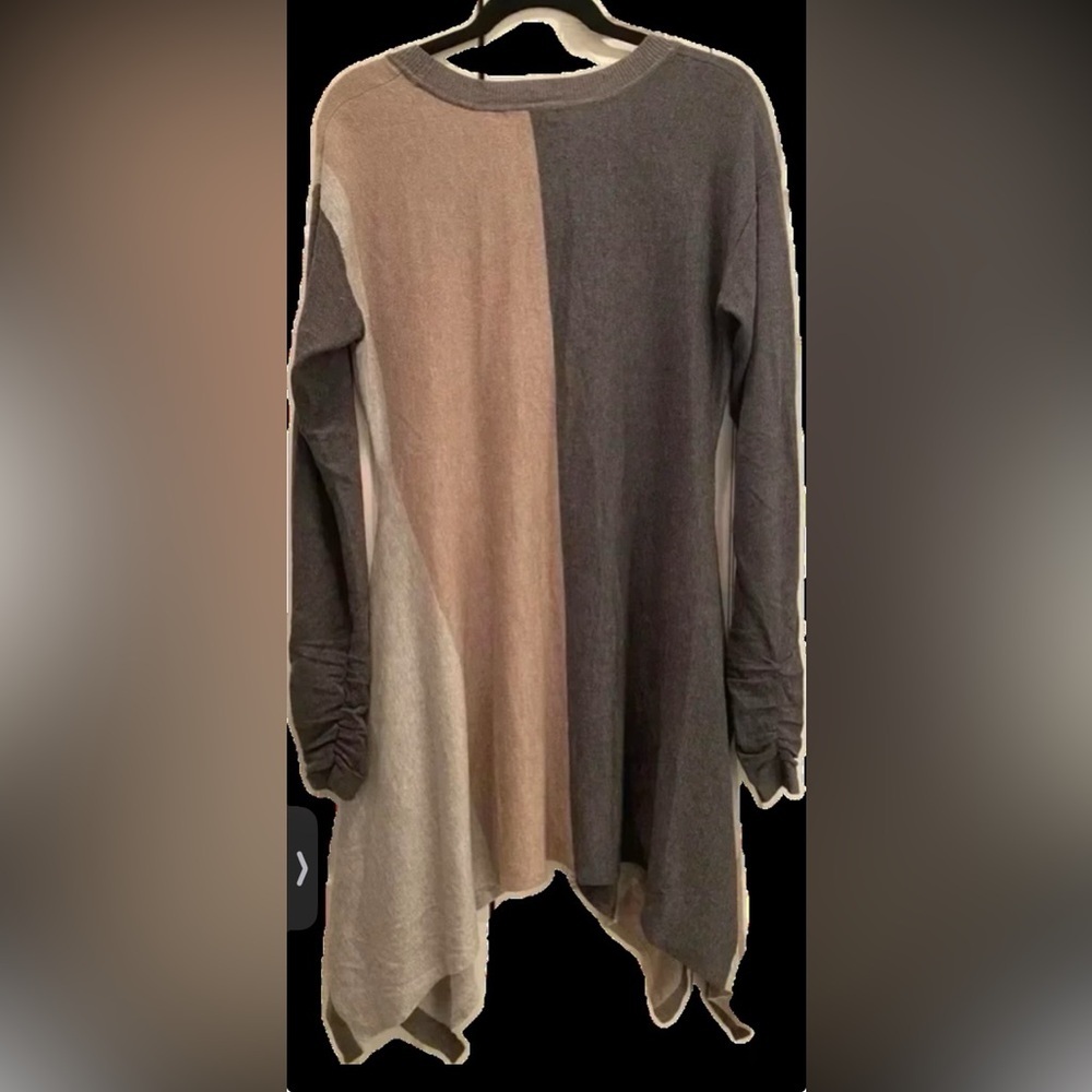 Alfani Women’s Color-block Roused Sleeve Wool Crewneck Fall Sweater Like New M - Picture 8 of 8